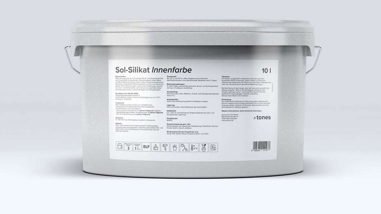 planeo sol-silikat blanc 10l - mat