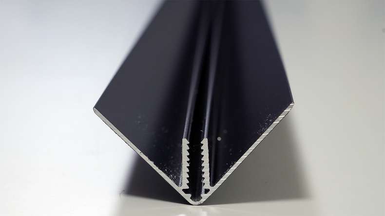 planeo Fassado - Profilé de finition d'angle extérieur en aluminium noir 2.90m