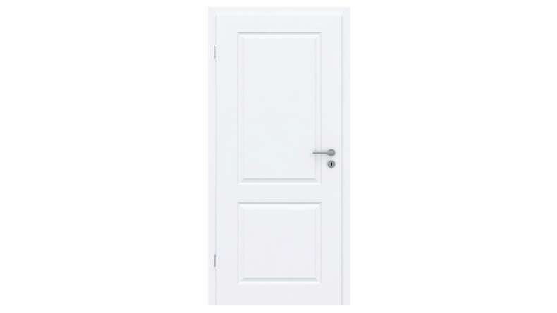 planeo Porte intérieure de style maison de campagne PUREA Casa 2 laque blanche 9003 chant design | laqué - 1985 x 610|735|860|985 mm