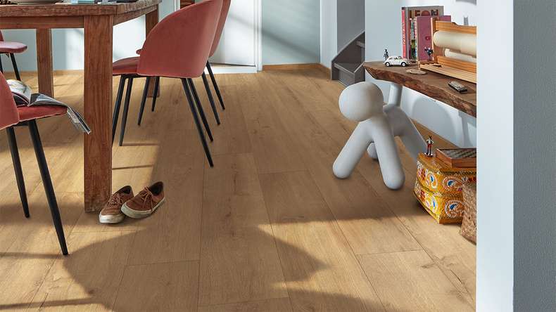 MEISTER Stratifié - MeisterDesign LD 250 Chêne ambre 7002 | gaufrage synchrone (600002-1288244-07002)
