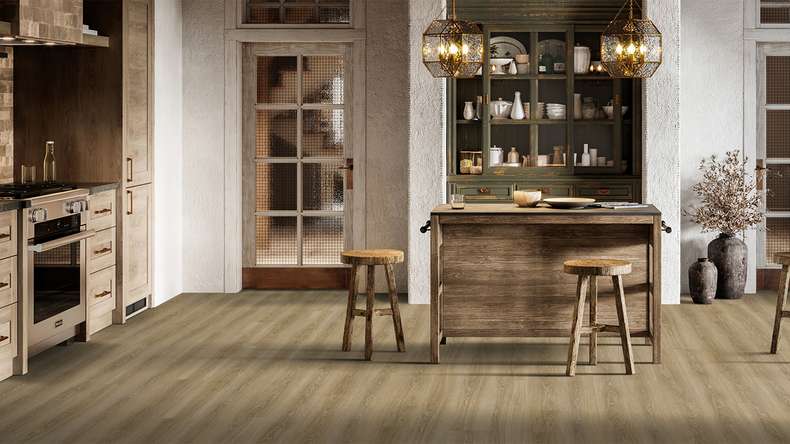 Vinyle à clic Gerflor - Senso Premium Rigid Acoustic Meadow spring honey | Isolation phonique intégrée (39471507)