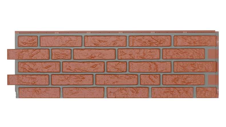 Zierer plaquettes de parement exterieur NB2 - 1130 x 359 mm rouge en PRV