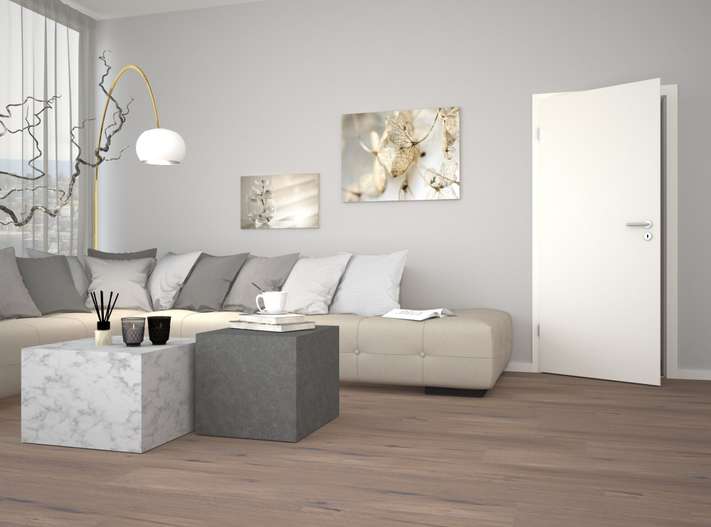 planeo Porte intérieure VELA Calma blanc 9010 chant arrondi | SMH - 2110 x 610|735|860|985 mm