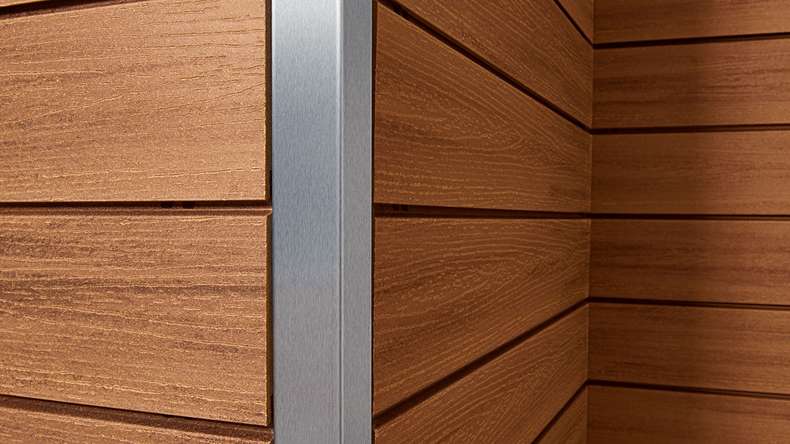 planeo Fassado - bardage composite façade brun ambré petit 4 m