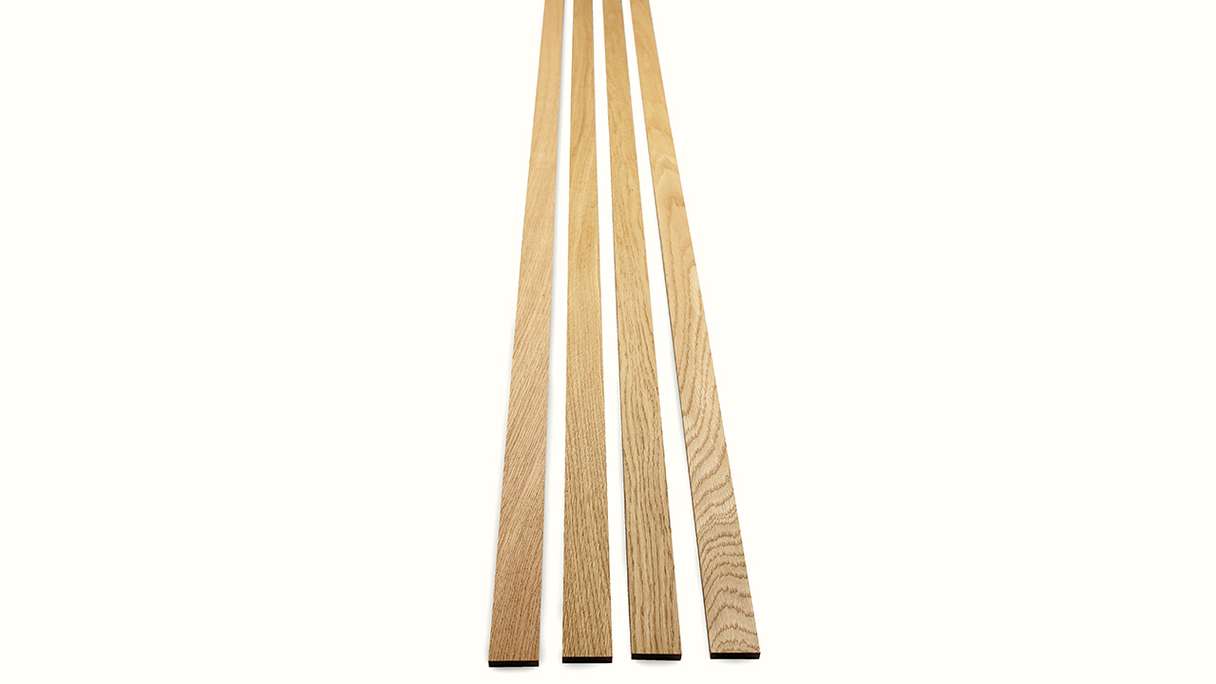 Skaben Panneau acoustique SilentWall Easy-Sticks - Chêne brun clair - 250 x 3,45 cm