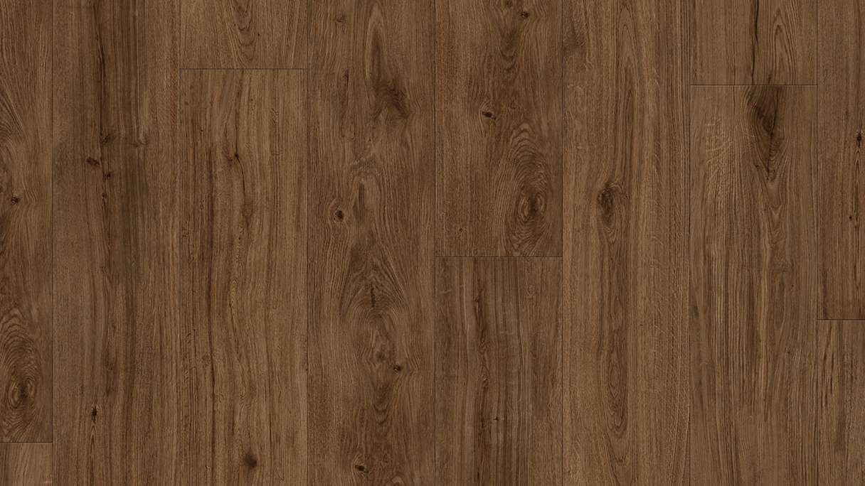 Gerflor Vinyle à clic Rigid - Création 70 Clic City Oak Dark Brown | Aspect authentique (61281717)