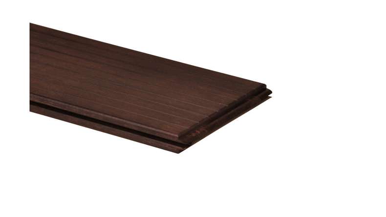 planeo terrasse bois - Bambou foncé lisse/rainuré
