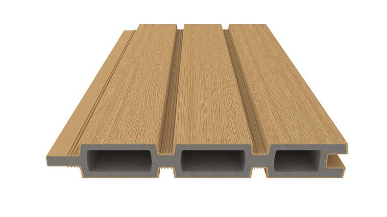 planeo LINEA - WPC CoEx Clôture à emboîter rhombique sable 176 x 183 cm
