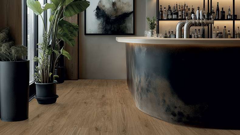 Gerflor vinyle à coller - Creation 70 City Oak Grey