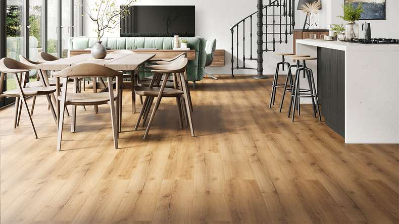 planeo Vinyle à clic rigide - GRANDline Nature Oak | Isolation phonique intégrée (NF-GL-579-N)