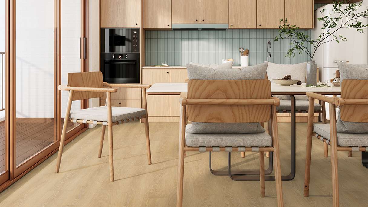 Vinyle à clic Gerflor - Senso Premium Rigid Acoustic Meadow honey | Isolation phonique intégrée (39471540)