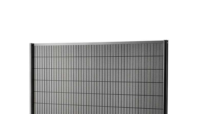 planeo Kit de bandes WPC - Anthracite L 250 x H 123 cm