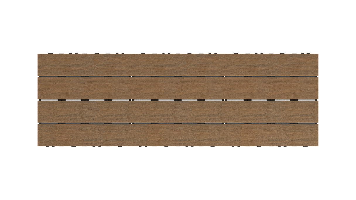 Dalle de terrasse planeo en WPC-CoEx « Burma Teak » 90 x 30 cm