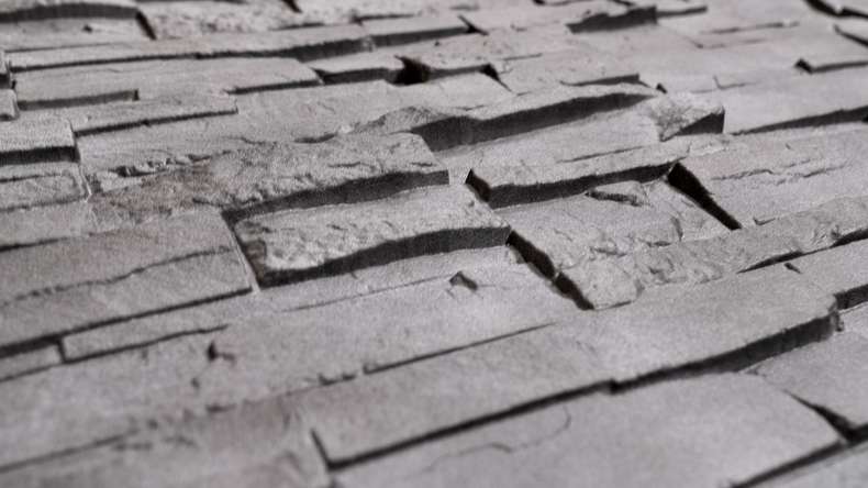 planeo panneau de façade aspect pierre - NoviStone Anthracite 1054 x 334 mm