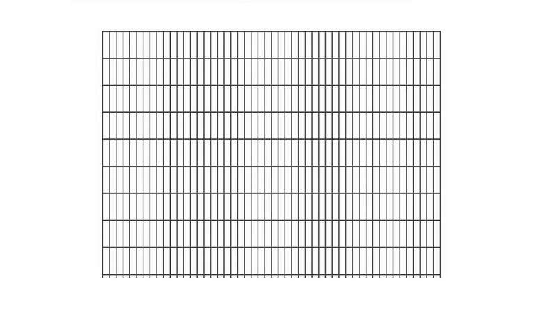 Panneau double fil léger 6/5/6 RAL 7016 anthracite hauteur - 1830 x 2510 mm