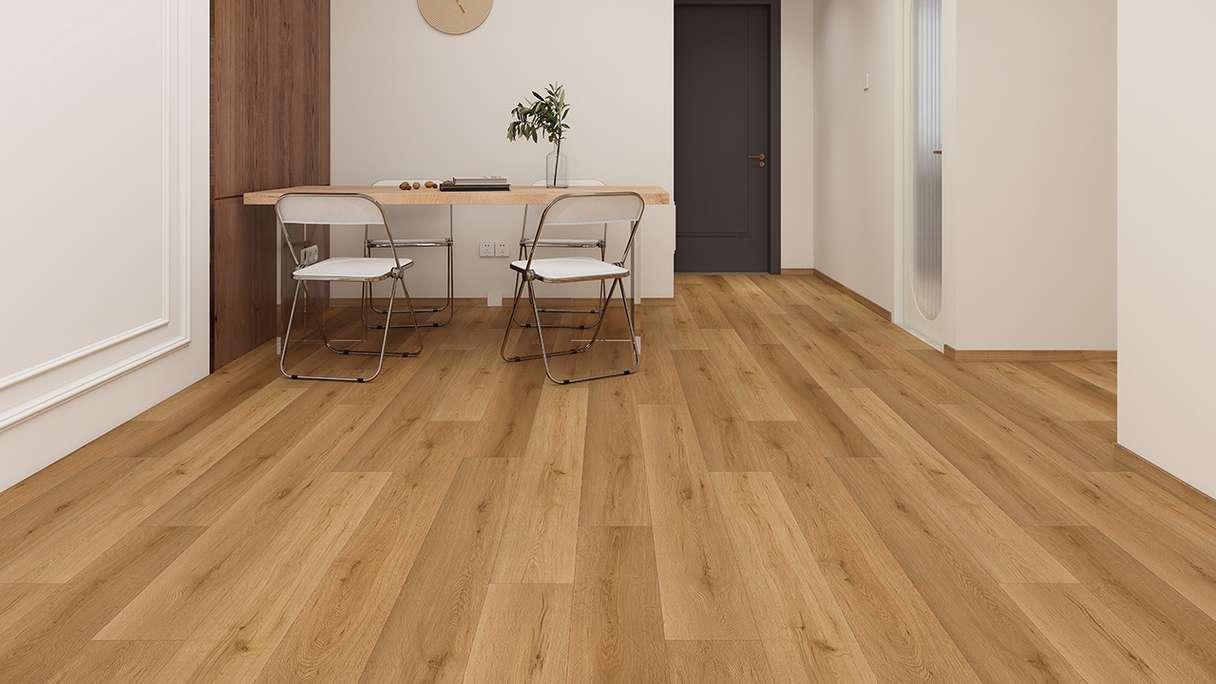 Vinyle rigide à clipser planeo - SolutionX 2 en 1 BigSize Prestige Oak, lames XL de 1,83 m | Isolation phonique intégrée (ECF-BS-87)