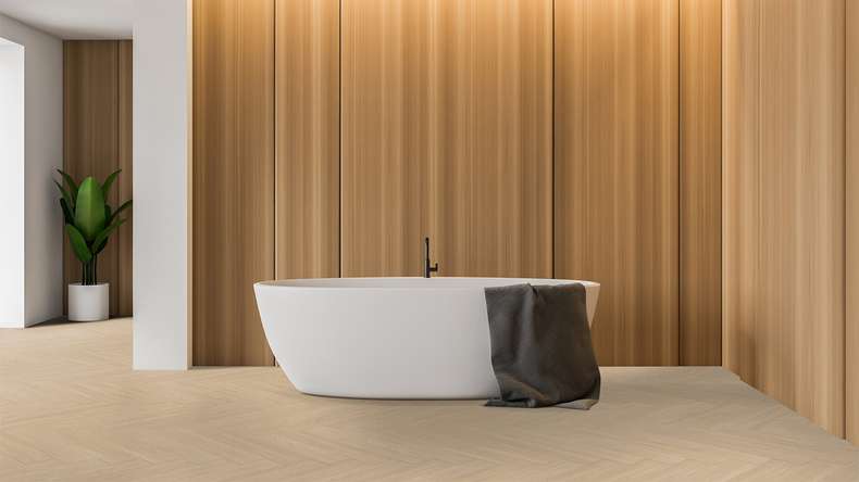 Gerflor vinyle adhésif - Virtuo 55 Glue Down HB Blomma beige | Aspect authentique (39201460)