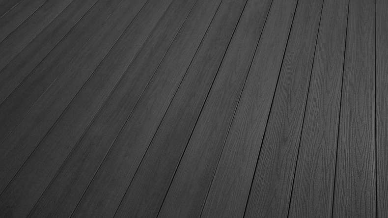 planeo TitanWood - lame massive structure bois gris foncé