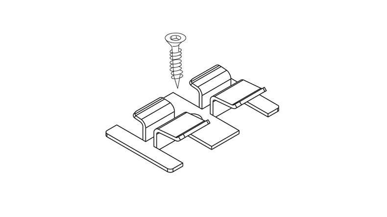 planeo Fassado - ensemble de supports de façade en acier inoxydable