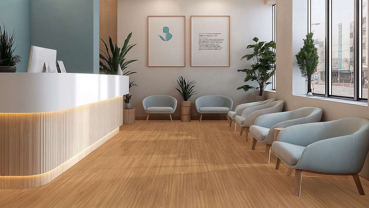Gerflor Vinyle à clic Rigid - Création 55 Clic Acoustic Linear Wood Nature | Isolation phonique intégrée (61241703)