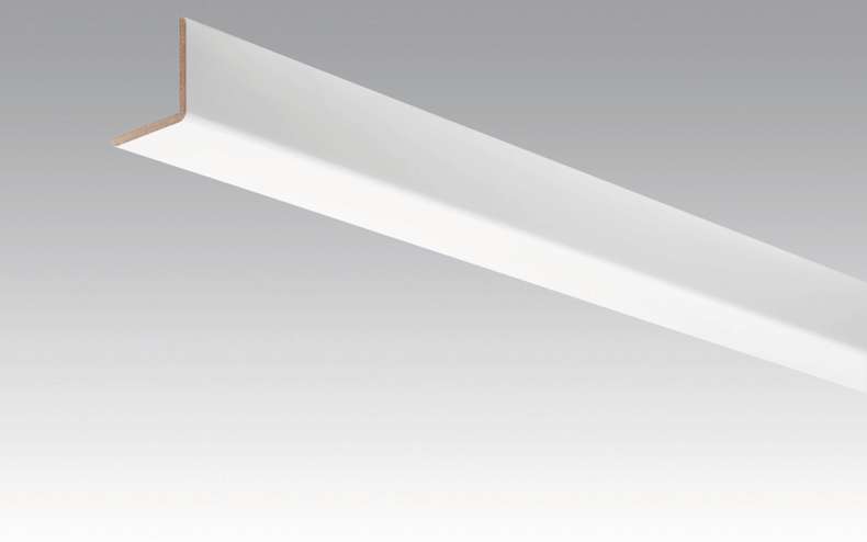 MEISTER Plinthes plinthes d'angle blanc à peindre DF 2222 - 2380 x 33 x 3,5 mm
