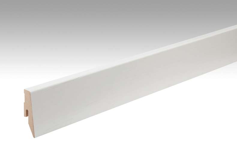 Plinthes MEISTER chêne blanc opaque 1079 - 2380 x 60 x 20 mm