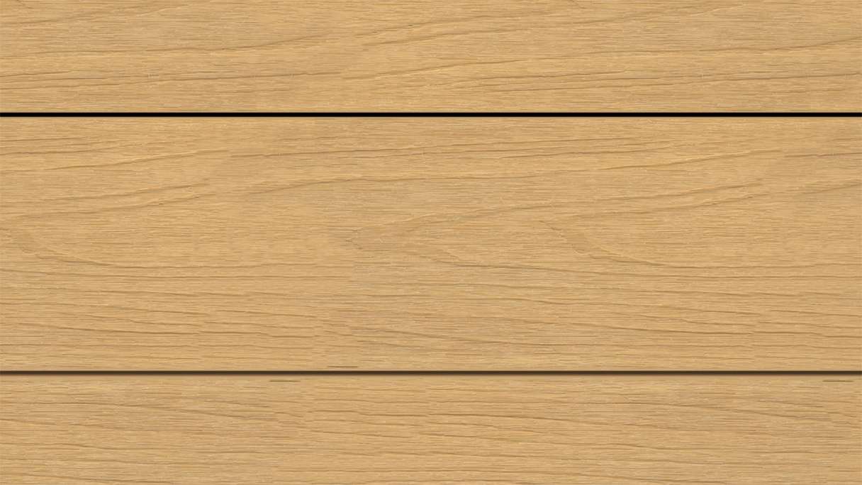 planeo WOODLine Nature - Lame de terrasse WPC CoEx enrobée chambre creuse - sable 3m structuré/lisse brossé