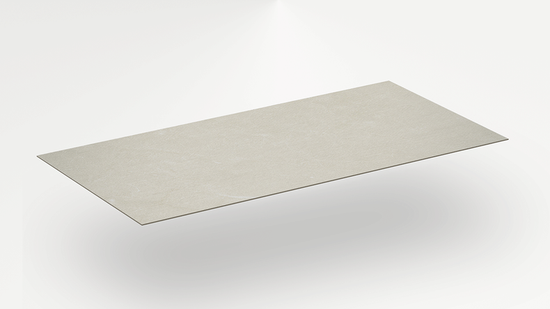 Revêtement mural SPC planeo - CeraRock Tile Stripes Ivory Marble XL 280 x 117,5 cm