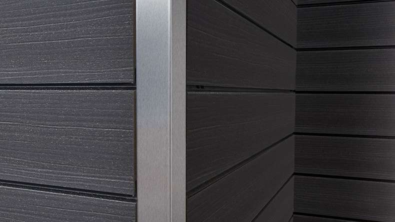 planeo Fassado - bardage composite façade gris basalte Prime XXL 4 m