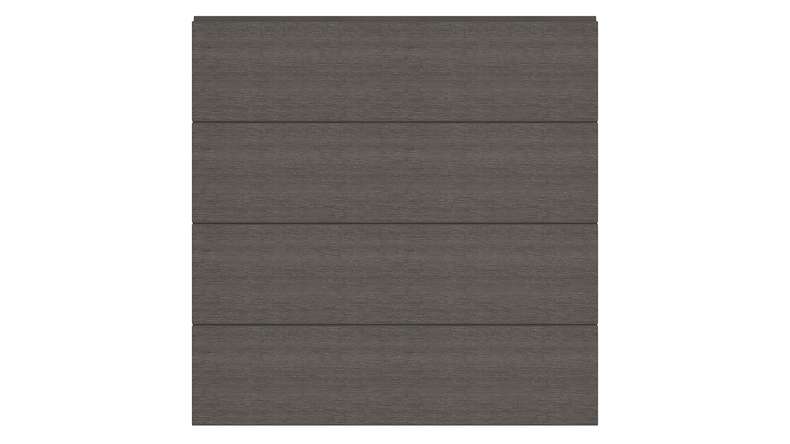 planeo INFINITY - Clôture à emboîter WPC CoEx gris foncé 176 x 183 cm