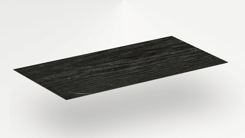 Revêtement mural SPC planeo - CeraRock Tile Stripes Black Slate XL 280 x 117,5 cm