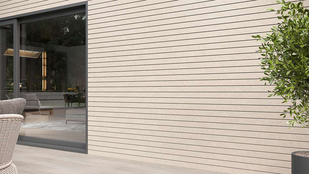 planeo Fassado - Revêtement de façade BPC Nature White 5m (PBF-C123)