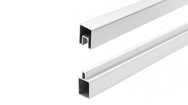 planeo Vario - Plinthe de départ et de finition en aluminium Blanc 32 x 25 x 20 x 1800 mm