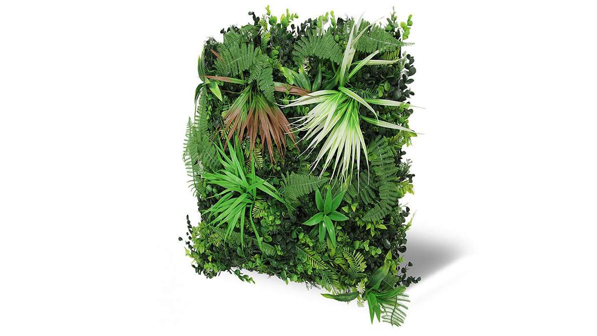 planeo Panneau acoustique - MixWall Leaf Mood Exotic Mixed Flora 52 x 52 cm | Plante artificielle (PLMW-71111)