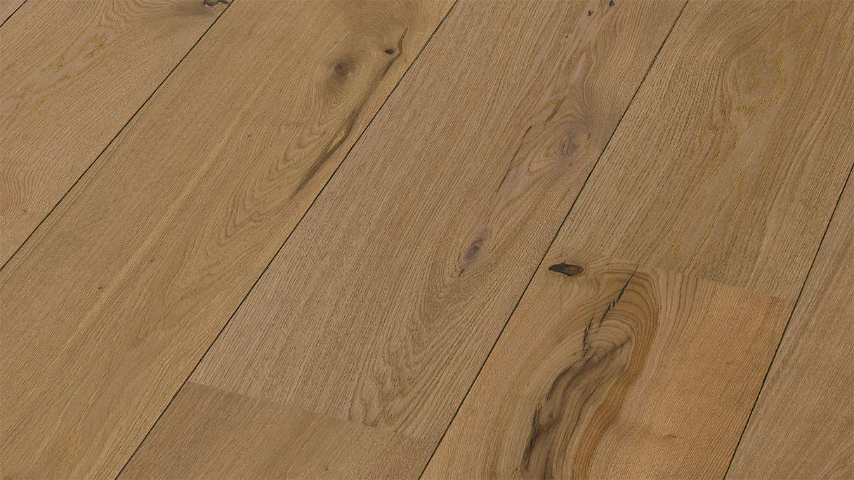 Sol en bois MEISTER Lindura HD 400 - 08923 Chêne authentique greige ultra-mat 2200 x 270 x 11 mm (500214-2200270-08923)
