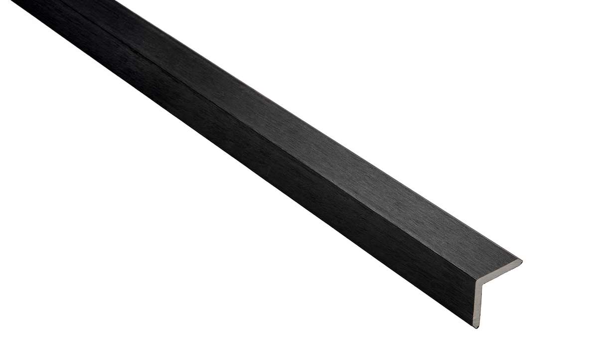 Cornière de façade planeo WPC coex noire - 2900 x 45 x 45 mm