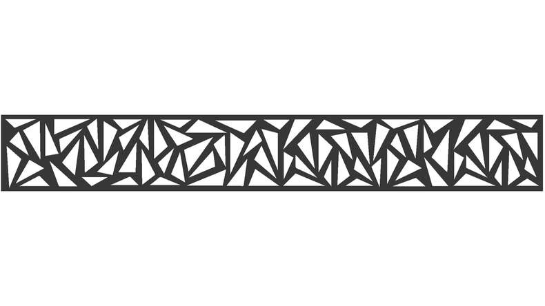 planeo Gardence - Insert design 1 800 x 300 x 1,5 mm, anthracite