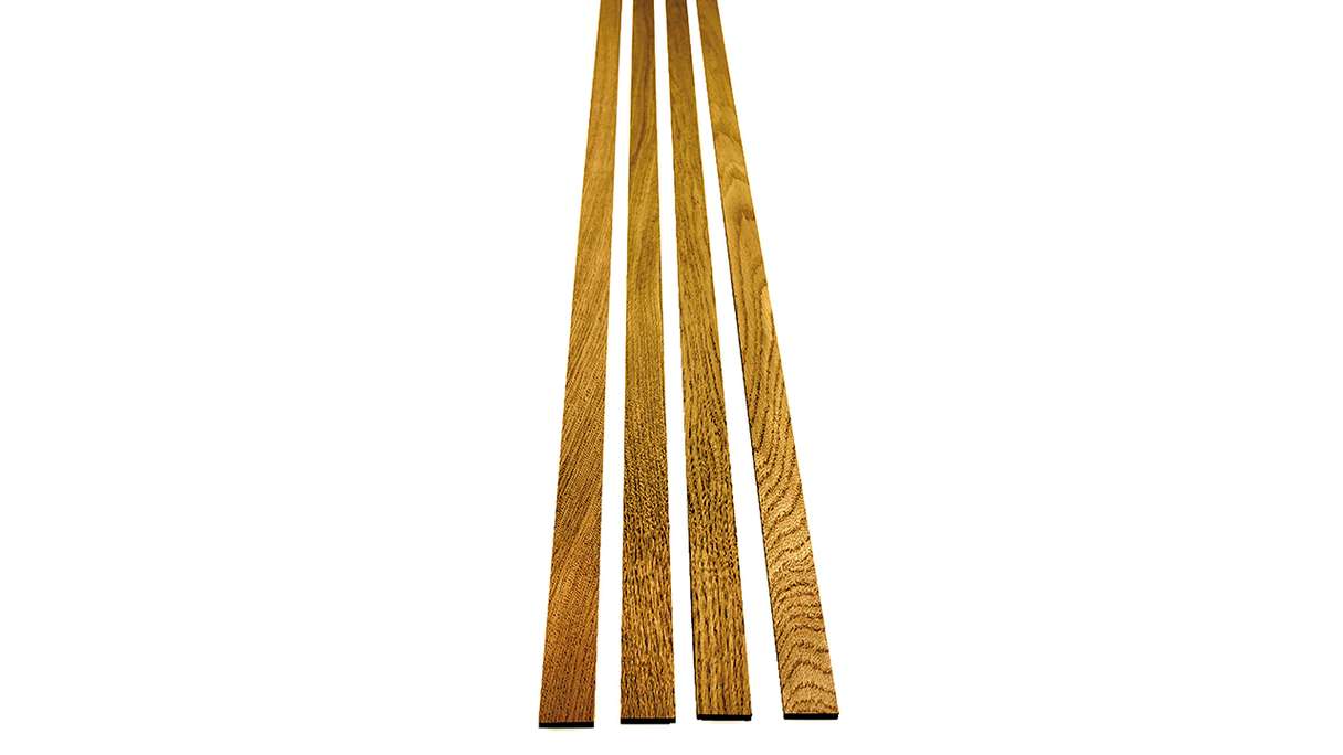 Skaben Panneau acoustique SilentWall Easy-Sticks - Chêne Rustique - 250 x 3,45 cm