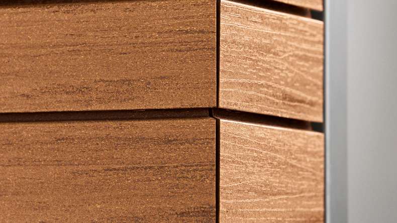 planeo Fassado - bardage composite façade brun ambré petit 4 m