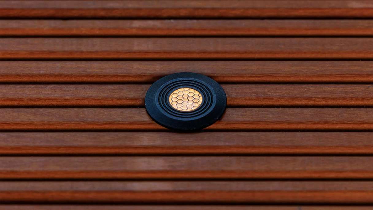 planeo Éclairage de terrasse 12V - Lampe LED encastrée Onyx 30 RA - 0.5W 4Lumen