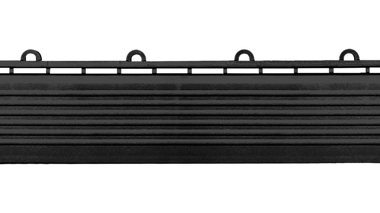 planeo partie latérale pour carreaux de terrasse à clipser 30 x 30 cm - noir avec oeillet