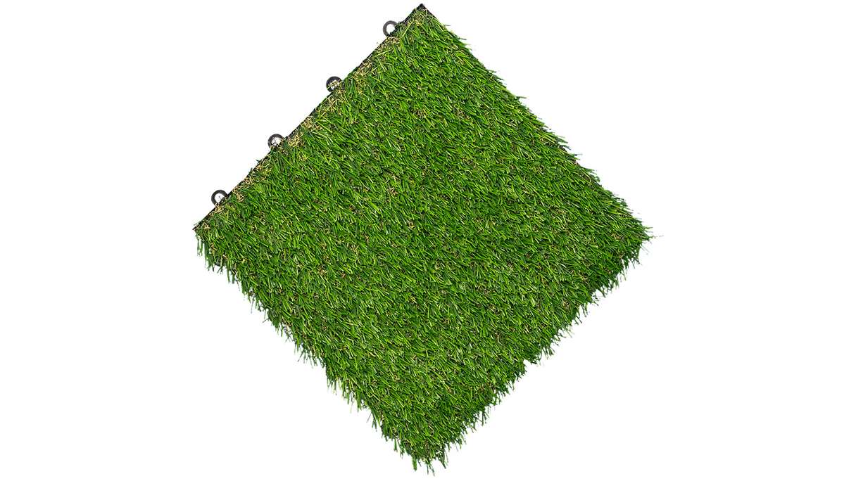 planeo carreau de terrasse en plastique - aspect gazon