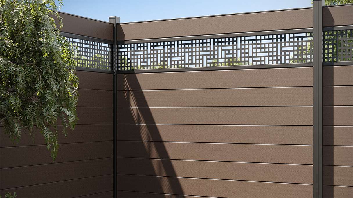 planeo Gardence Strong - Clôture composite Carré Terra