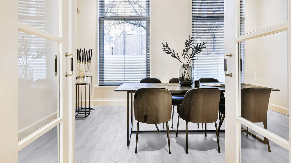 Gerflor Sol PVC clipsable - Virtuo 30 Rigid Acoustic Sunny Snow | isolation phonique intégrée (39121477)