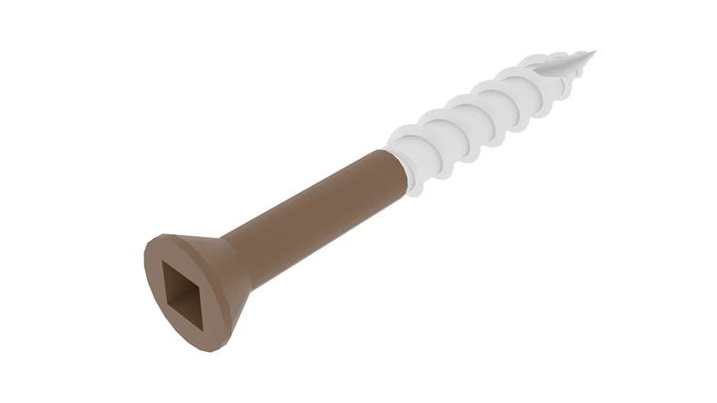 Vis en acier inoxydable teintées « planeo » - 5 x 50 mm, lot de 100, embout inclus