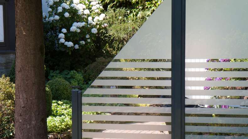 planeo Gardence Flair - Brise vue Verre - Bande Verticale 120 x 180 cm