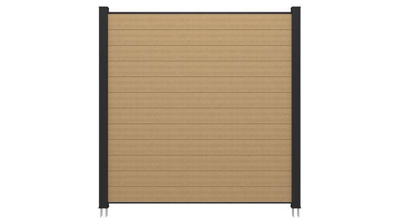 planeo INFINITY - Clôture à emboîter WPC CoEx sable 176 x 183 cm