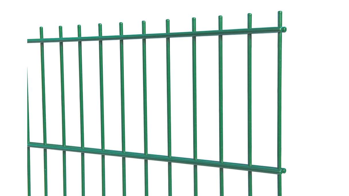 Panneau double fil léger 6/5/6 RAL 6005 vert mousse Hauteur - 830 x 2510 mm