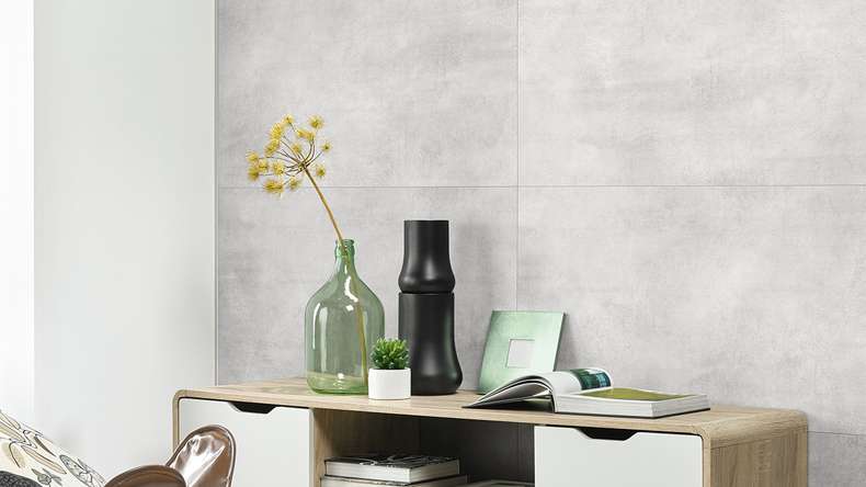 planeo StrongWall - Revêtement mural plastique Concrete 65 x 37,5 cm