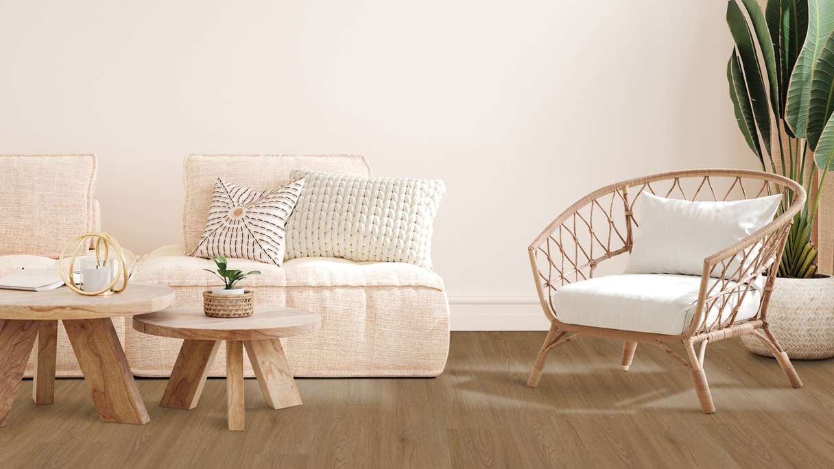 Gerflor Sol PVC clipsable - Virtuo 30 Rigid Acoustic EIR Blomma Brown | isolation phonique intégrée (39131461)